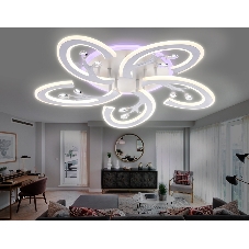 Потолочный светодиодный светильник FA512/5 WH белый 120W 610*580*80 (ПДУ РАДИО 2.4G)