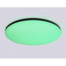 Умный светодиодный светильник FZ2005 BK черный IP54 25W 3000K-6500K+RGB Wi-Fi Алиса/Tuya/Smart Home/Alexa D370*55 (ПДУ ИК)
