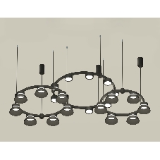 Светильник Ambrella light XR92092010/22 SBK/PBK/FR черный песок/черный полированный/белый матовый GX53