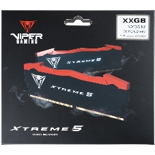 Оперативная память Patriot Viper Xtreme 5, DDR5, 32GB (2x16GB), 7600MHz, CL36, DIMM, с радиаторами, черный