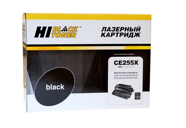 Расходные материалы Hi-Black CE255X  Картридж Hi-Black для принтеров  LaserJet P3015, черный, 12500 стр.   