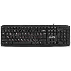 Клавиатура SVEN KB-S230 проводная, USB Type-A, чёрный
