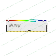 Оперативная память Kingston Fury Beast, DDR5, 64GB (4x16GB), 6000MHz, CL40, DIMM, с радиаторами, RGB, белый