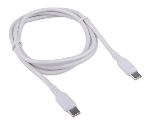Кабель USB2.0 Cablexpert CCB-USB2-CMCMO1-1MW, TypeC/TypeC, Classic 0.1, 3A, 60Вт, PD/QC3.0, медь, 1м, белый, коробка