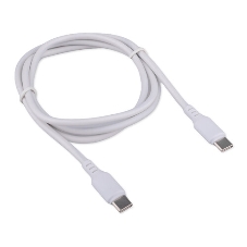 Кабель USB2.0 Cablexpert CCB-USB2-CMCMO1-1MW, TypeC/TypeC, Classic 0.1, 3A, 60Вт, PD/QC3.0, медь, 1м, белый, коробка