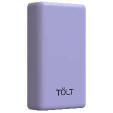 Портативный аккумулятор TOLT Lit LT-LP10T, 10000mAh, 22,5W, fast charging and PD, violet/ Powerbank TOLT Lit LT-LP10T, 10000mAh, 22,5W, fast charging and PD, violet