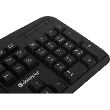 Клавиатура проводная Defender Office HB-910 RU, USB, черный
