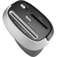 Шредер Buro Office BU-S1201 черный/серебристый с автоподачей (секр.P-3) фрагменты 12лист. 25лтр. скрепки скобы пл.карты CD