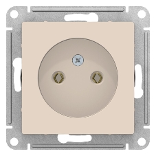 Механизм розетки 1-м СП AtlasDesign без заземл. 16А беж. SchE ATN000241