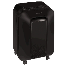 Шредер Fellowes PowerShred LX200 черный (секр.P-4)/перекрестный/12лист./22лтр./скрепки/скобы/пл.карты