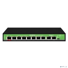 Коммутатор Digma DSP208F-2F-T120 V1, 10×100 Мбит/с, неуправляемый