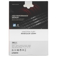 Оперативная память Kingston Fury Renegade, DDR4, 64GB (2x32 GB), 3200 MHz, CL16, DIMM, с радиатором, черный