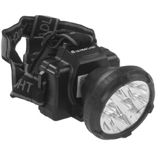 Фонарь налобный аккумуляторный LED 5363 (220В 9LED 2 режима; черный) Ultraflash 11257