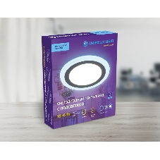 Встраиваемый cветодиодный светильник Ambrella light DCR368 18W+6W 4200K/6400K 85-265V D245*28
