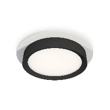 Комплект встраиваемого светильника Ambrella light XC8050002 SWH/PBK белый песок/черный полированный GX53 (C8050, N8113)