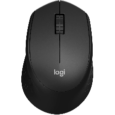 Мышь беспроводная Logitech M330 SILENT PLUS черный, 1000 dpi, радиоканал, USB, кнопки - 3