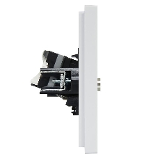 Розетка двойная TV+RJ45 кат.5E IEK FORTE&PIANO FP236 белый