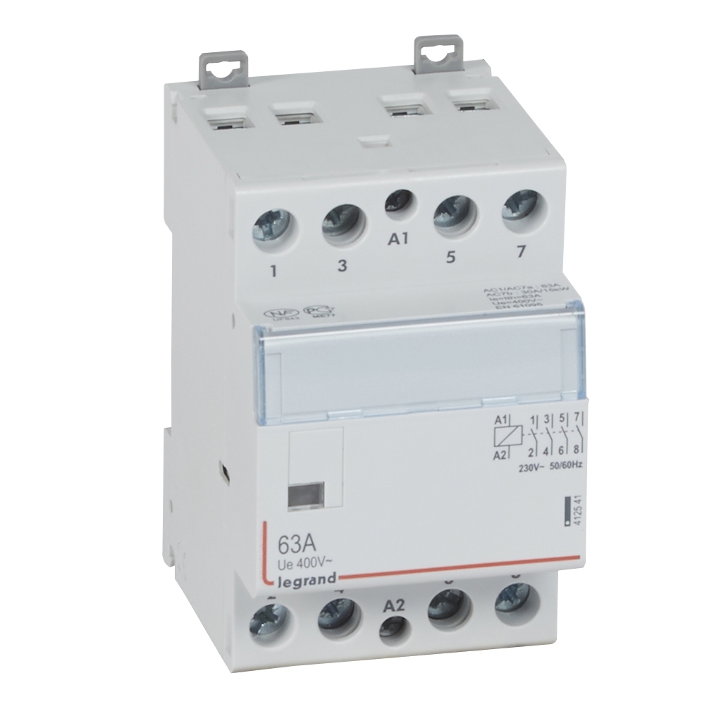 CX3 Контактор 230V 4НО 63А
