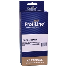 Картридж струйный ProfiLine PL-PFI-102MBK для принтеров Canon IPF510/IPF605/IPF610/IPF650/IPF655/IPF710/IPF750/IPF755/IPF760/IPF765 с чернилами Matte Black