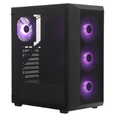 Компьютерный корпус XASTRA A406 4ARGB Black ATX/Mesh/tempered glass/4x120мм ARGB PWM fans/A406-4FC12A