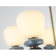 Люстра Ambrella light LH53164/5 SB/WH бронза/белый 40W 3000K D650*900