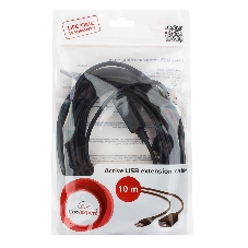 Кабель-удлинитель USB2.0 активный Gembird/Cablexpert UAE-01-10M, AM/AF, 10м