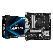 Материнская плата ASRock A520M Pro4, AM4, AMD A520, 4xDDR4, 4xSATA, 2xM.2, 1xPCIe 3.0 x16, DisplayPort, HDMI, D-Sub, 1x1Gb LAN, 3x3.5 мм, 7.1, microATX