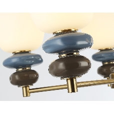 Люстра Ambrella light LH53164/5 SB/WH бронза/белый 40W 3000K D650*900