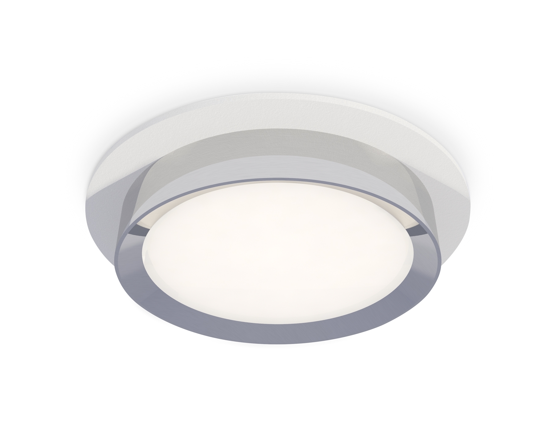 Комплект встраиваемого светильника Ambrella light XC8050003 SWH/PSL белый песок/серебро полированное GX53 (C8050, N8118)
