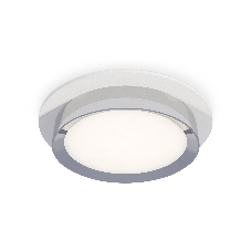Комплект встраиваемого светильника Ambrella light XC8050003 SWH/PSL белый песок/серебро полированное GX53 (C8050, N8118)