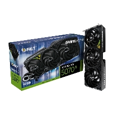 Видеокарта Palit GeForce RTX 5070 Ti GamingPro-S OC, 16 GB GDDR7, 256 bit, 3xDisplayPort, HDMI, GPU 2482 MHz