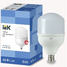 Лампа светодиодная IEK LLE-HP-65-230-65-E40 HP 65Вт 230В 6500К E40