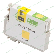 Картридж струйный Cactus CS-EPT0804 (T0804) желтый (11,4 мл) для Epson Stylus Photo P50/PX650/PX660/PX700/PX700W/PX710/PX710W/PX720/PX720WD/PX800/PX800FW/PX810/PX810FW/PX820/PX820FWD/R265/R285/R360/RX560/RX585/RX685