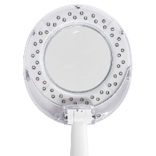 Лупа настольная 3D+12D Rexant с подсветкой 48 LED, белая