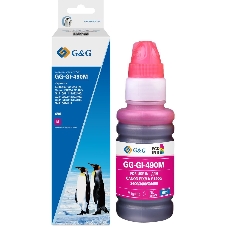 Чернила G&G GG-GI-490M GI-490 пурпурный 70мл для Canon Pixma G1400/G2400/G3400/G4400