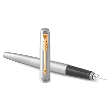 Ручка перьевая Parker Jotter Core F691 (CW2030948) Stainless Steel GT, M, сталь нержавеющая, подарочная коробка