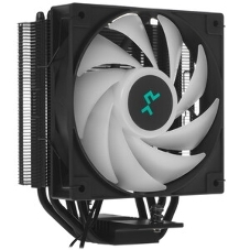 Кулер для процессора DEEPCOOL AG400 BK ARGb черный, 120 мм, алюминий/медь, 2000 об/мин, 31.6 дБ, 4 pin, 220 Вт, 150 мм