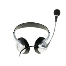Гарнитура Ritmix RH-533 USB серебристый, проводная, USB
