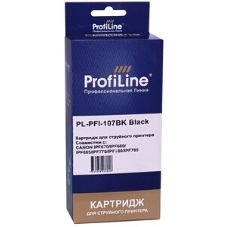 Картридж струйный ProfiLine PL-PFI-107BK для принтеров Canon IPF670/IPF680/IPF685/IPF770/IPF780/IPF785 с чернилами Black