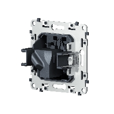 Механизм компьютерной розетки RJ-45 (8P8C) CAT6A экранированной с автоматической защитной шторкой QUANT VM185