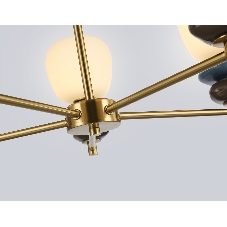 Люстра Ambrella light LH53164/5 SB/WH бронза/белый 40W 3000K D650*900