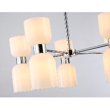 Люстра Ambrella light LH56083/10 СH/FR хром/белый матовый E14*10 max 40W D700*510