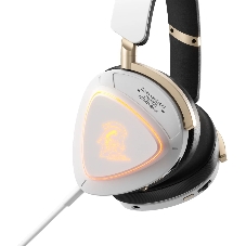 Гарнитура ASUS ROG Delta II KJP белый, беспроводная + проводная, Bluetooth, подсветка, совместимость с PS5, Xbox