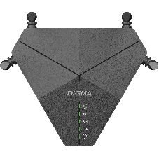 Роутер беспроводной Digma DWR-N302LTE N300 10/100BASE-TX/3G/4G cat. 4 черный