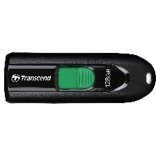 Флешка USB Transcend JetFlash 790C (TS128GJF790C), 128Gb, USB 3.2, R/W 90/60, черный/зеленый
