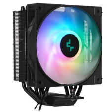 Кулер для процессора DEEPCOOL AG400 BK ARGb черный, 120 мм, алюминий/медь, 2000 об/мин, 31.6 дБ, 4 pin, 220 Вт, 150 мм