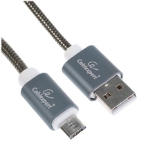Кабель USB2.0 Cablexpert CC-G-mUSB01Gd-1M, AM/microB, серия Gold, длина 1м, золотой, блистер