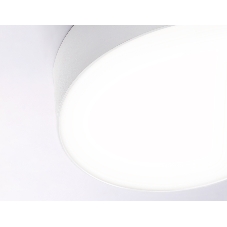 Потолочный светодиодный светильник Ambrella light FV5528 WH белый LED 45W 4200K D400*58 (Без ПДУ)