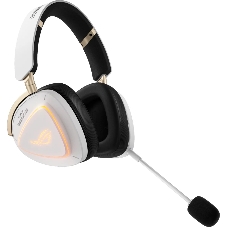 Гарнитура ASUS ROG Delta II KJP белый, беспроводная + проводная, Bluetooth, подсветка, совместимость с PS5, Xbox
