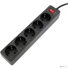 Сетевой фильтр 5bites GARDA SP5B-550 5S, 3x0.75 мм2, 5 м, черный